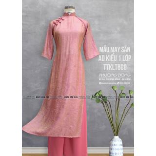 Áo Dài Phom Trẻ Gấm Lụa Phom Suông TTKLT600